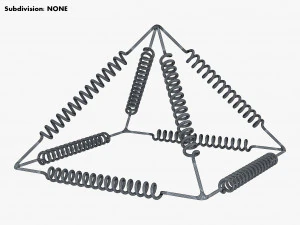 Golden Pyramid Yu Shynsye 15x15x105 M 1 3D Model