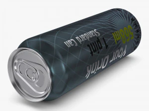 Алюминиевая стандартная банка 568 мл 1 Pinta v 2 3D Модель