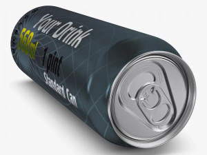 Алюминиевая стандартная банка 568 мл 1 Pinta v 2 3D Модель