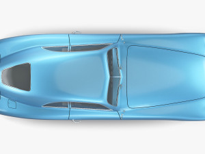 Generic Retro Sport Car M 1 3Dモデル