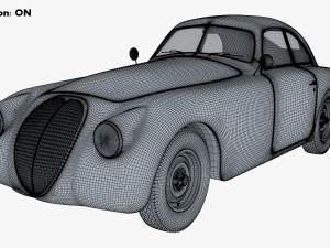 Generic Retro Sport Car M 1 3Dモデル