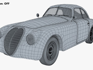 Generic Retro Sport Car M 1 3Dモデル