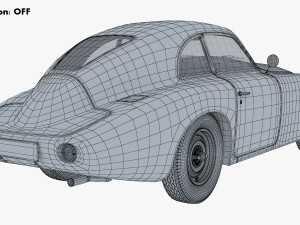 Generic Retro Sport Car M 1 3Dモデル