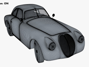 Generic Retro Sport Car M 1 3Dモデル