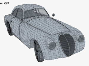 Generic Retro Sport Car M 1 3Dモデル