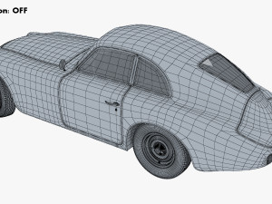 Generic Retro Sport Car M 1 3Dモデル