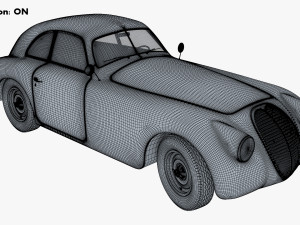 Generic Retro Sport Car M 1 3Dモデル