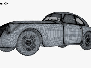 Generic Retro Sport Car M 1 3Dモデル