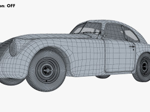 Generic Retro Sport Car M 1 3Dモデル