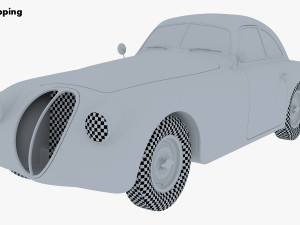 Generic Retro Sport Car M 1 3Dモデル