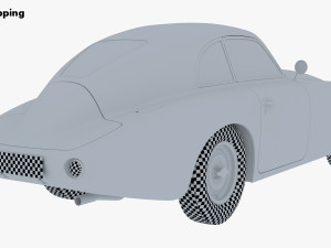 Generic Retro Sport Car M 1 3Dモデル