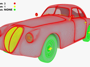 Generic Retro Sport Car M 1 3Dモデル