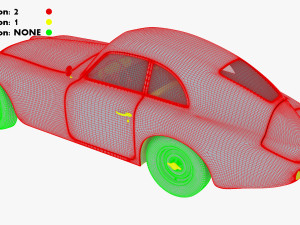 Generic Retro Sport Car M 1 3Dモデル