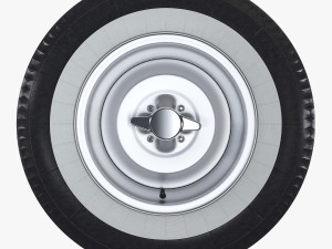Retro Car Wheel M 1 Modèle 3D