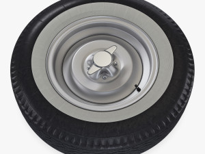 Retro Car Wheel M 1 Modèle 3D