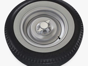 Retro Car Wheel M 1 3D Model