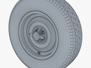 Retro Car Wheel M 1 Modèle 3D