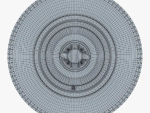 Retro Car Wheel M 1 3D Model