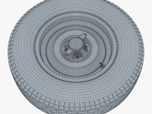 Retro Car Wheel M 1 3D Model