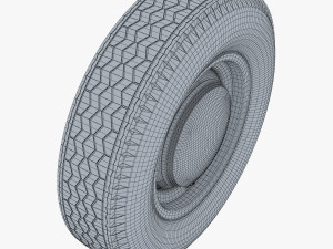 Retro Car Wheel M 2 Modelo 3D