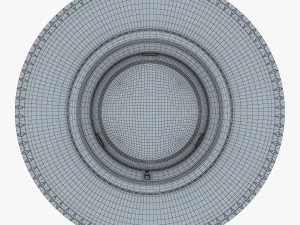 Retro Car Wheel M 2 3D Model