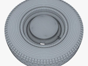 Retro Car Wheel M 2 3D Model