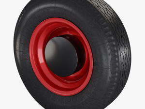 Retro Car Wheel M 2 Modelo 3D