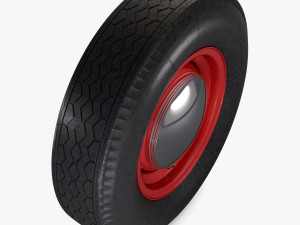 Retro Car Wheel M 2 Modelo 3D