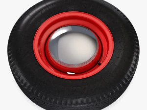 Retro Car Wheel M 2 3D Model