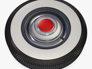 Retro Car Wheel M 3 3Dモデル