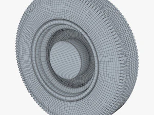 Retro Car Wheel M 3 3D Model