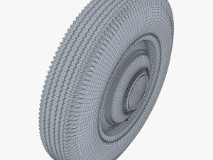 Retro Car Wheel M 3 3Dモデル