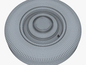 Retro Car Wheel M 3 3D Model