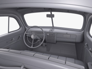 Interior Retro Car ZIS 110 1945-1961 M 1 3D-Modell