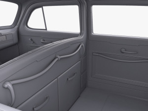 Interior Retro Car ZIS 110 1945-1961 M 1 3D 모델