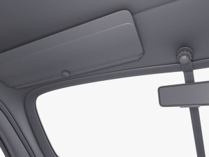 Interior Retro Car ZIS 110 1945-1961 M 1 3D 모델