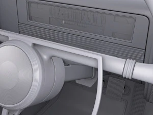 Interior Retro Car ZIS 110 1945-1961 M 1 3D Model