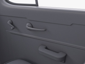 Interior Retro Car ZIS 110 1945-1961 M 1 3D 모델