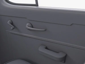 Interior Retro Car ZIS 110 1945-1961 M 1 3D Model