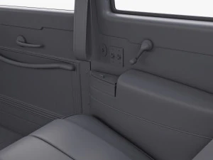 Interior Retro Car ZIS 110 1945-1961 M 1 3D Model