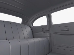 Interior Retro Car ZIS 110 1945-1961 M 1 3D Model
