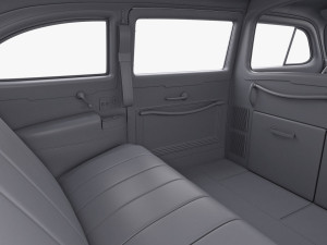Interior Retro Car ZIS 110 1945-1961 M 1 3D 모델