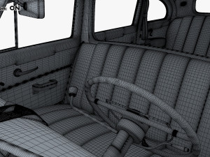 Interior Retro Car ZIS 110 1945-1961 M 1 3D 모델