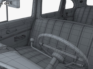 Interior Retro Car ZIS 110 1945-1961 M 1 3D 모델