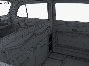 Interior Retro Car ZIS 110 1945-1961 M 1 3D 모델