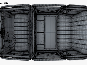 Interior Retro Car ZIS 110 1945-1961 M 1 3D 모델