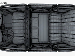 Interior Retro Car ZIS 110 1945-1961 M 1 3D Model