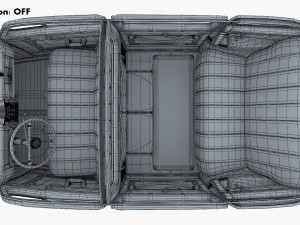 Interior Retro Car ZIS 110 1945-1961 M 1 3D 모델