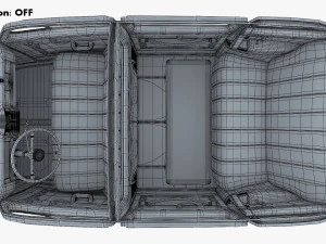 Interior Retro Car ZIS 110 1945-1961 M 1 3D Model