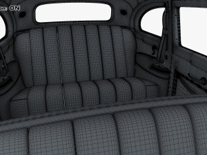 Interior Retro Car ZIS 110 1945-1961 M 1 3D 모델